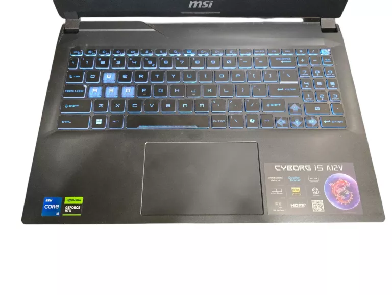 LAPTOP MSI CYBORG 15 INTEL CORE I5-12450H / 16 GB / 512 GB / RTX 4060