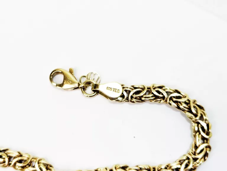 ŚLICZNA ZŁOTA BRANSOLETKA YES 14CT 5,38G 19CM