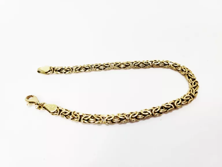 ŚLICZNA ZŁOTA BRANSOLETKA YES 14CT 5,38G 19CM