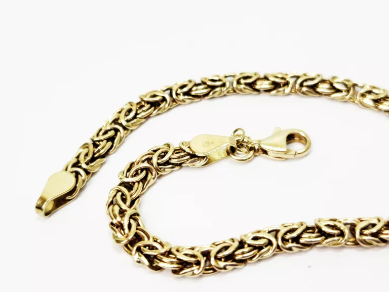 ŚLICZNA ZŁOTA BRANSOLETKA YES 14CT 5,38G 19CM