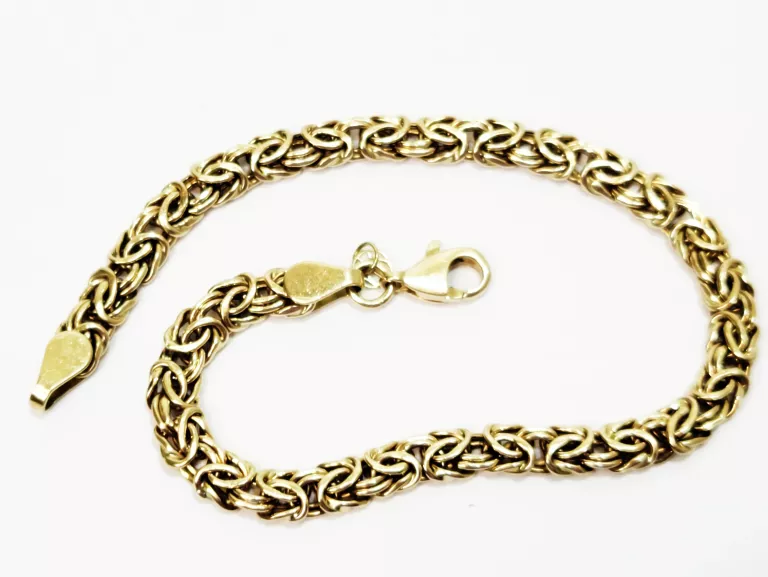 ŚLICZNA ZŁOTA BRANSOLETKA YES 14CT 5,38G 19CM