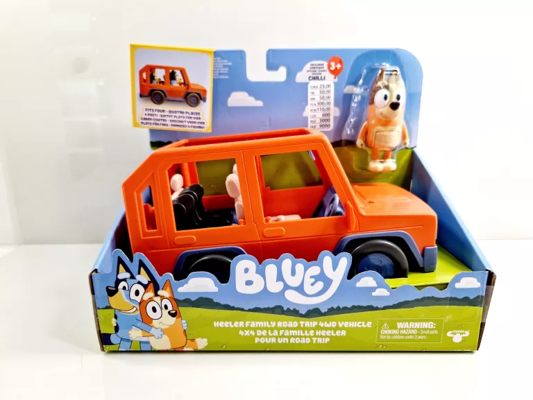 POJAZD MOOSE TOYS BLUEY FIGURKA RODZINNA WYCIECZKA SAMOCHODOWA BLU17661