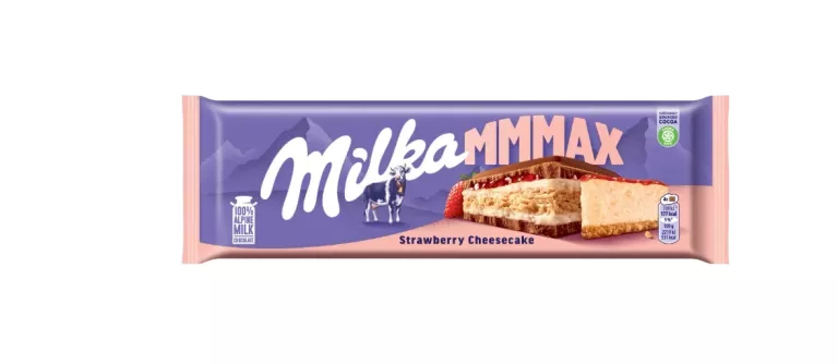 CZEKOLADA MLECZNA MILKA STRAWBERRY CHEESECAKE 300 G