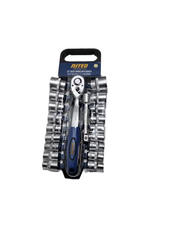 KLUCZ NASADOWY 1/2" Z NASADKAMI NITEO