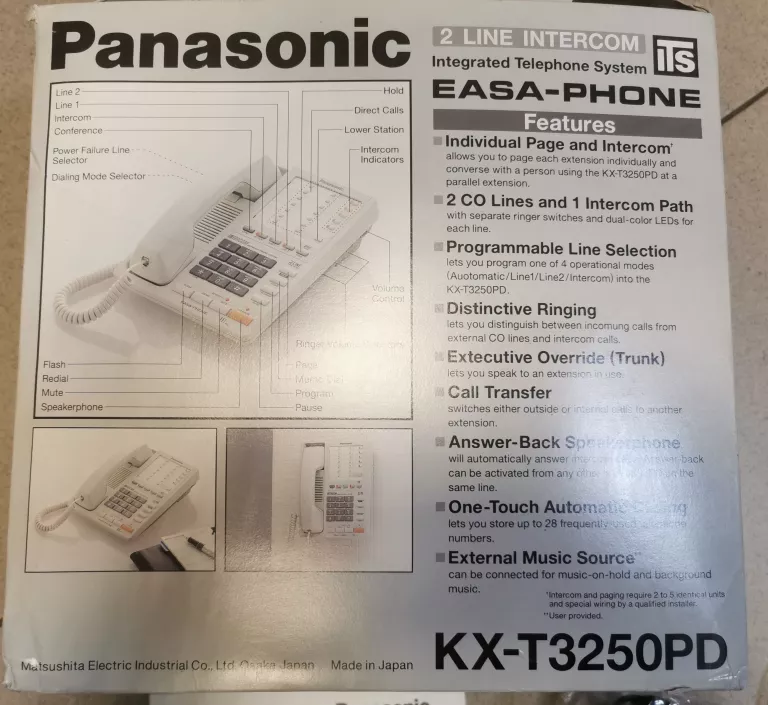 TELEFON STACJONARNY PANASONIC KX-T3250PD KPL
