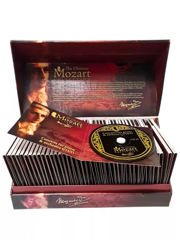 ZESTAW PŁYT THE ULTIMATE MOZART COLLECTION 40 CDS W PUDEŁKU