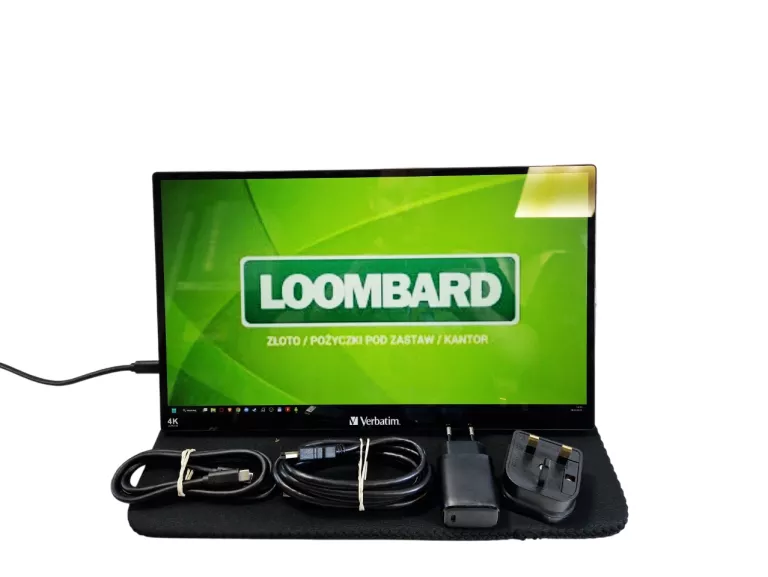 MONITOR PRZENOŚNY VERBATIM PMT-15-4K 15.6" 3840X2160PX IPS DOTYKOWY EKRAN