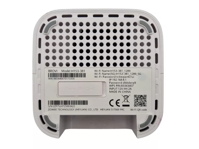 ROUTER MODEM HUAWEI H153-381 5G LTE NANO SIM WI-FI