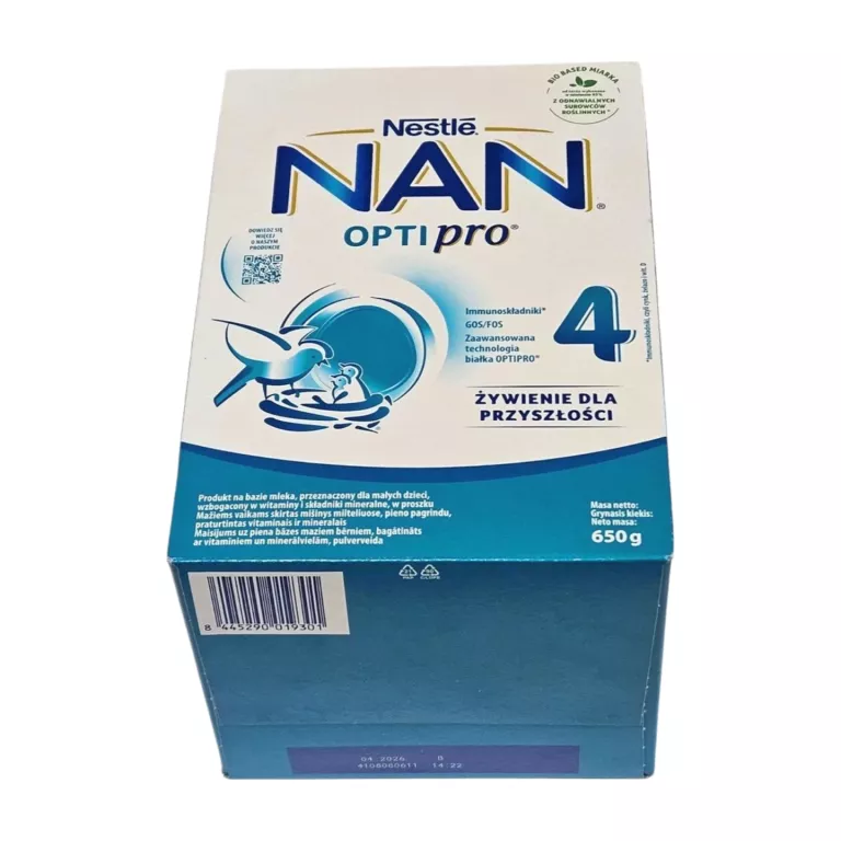 MLEKO MODYFIKOWANE NAN NESTLE OPTIPRO 4 / 650 G