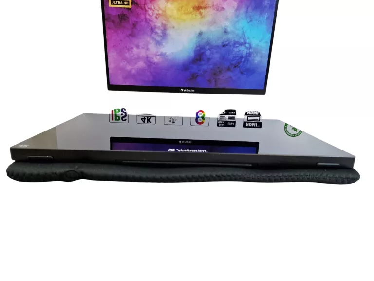 MONITOR PRZENOŚNY VERBATIM PMT-15-4K 15.6" 3840X2160PX IPS DOTYKOWY EKRAN