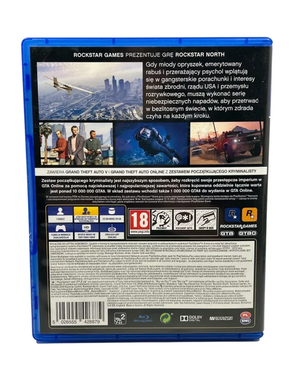 GTA 5 GRAND THEFT AUTO V PS4 PLAYSTATION