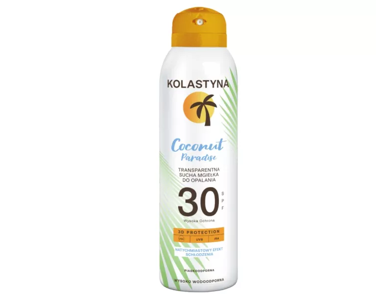 SUCHA MGIEŁKA OCHRONNA SPF 30 KOLASTYNA 150ML TRANSPARENTNA PIASKOODPORNA