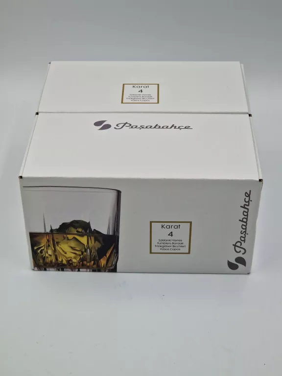 4 SZKLANKI NISKIE DO WHISKY PASABAHCE 300ML KARAT 722498