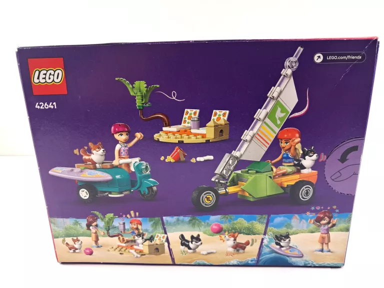 LEGO FRIENDS 42641 PRZYGODA Z SURFUJĄCYMI PSAMI