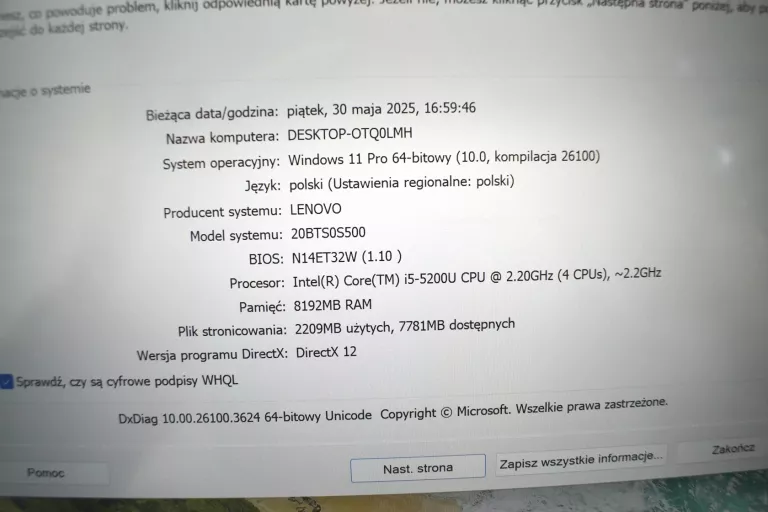 LAPTOP THINKPAD X1 CARBON GEN 3
