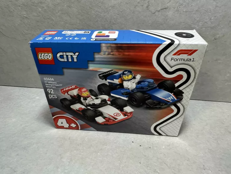 LEGO CITY F1 BOLIDY WILLIAMS RACING I HAAS F1 60464