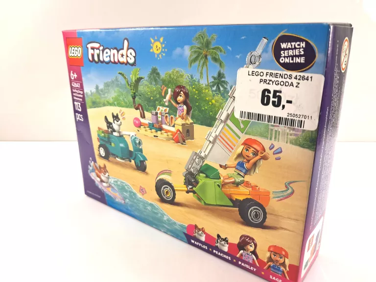 LEGO FRIENDS 42641 PRZYGODA Z SURFUJĄCYMI PSAMI