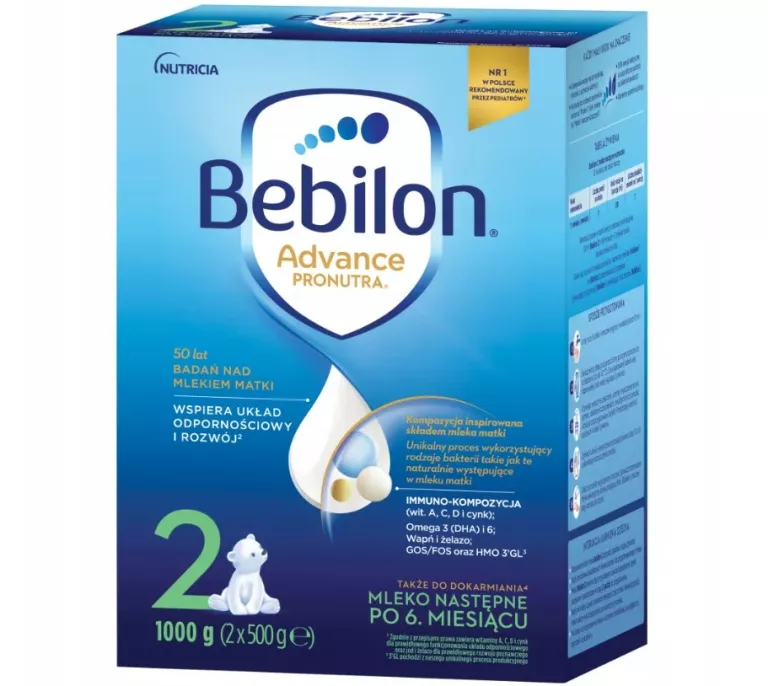 MLEKO MODYFIKOWANE BEBILON 2 ADVANCE PRONUTRA NASTĘPNE 1000 G OPIS