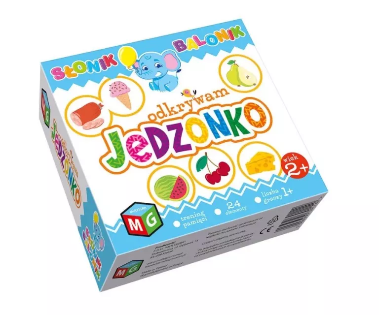 MULTIGRA GRA EDUKACYJNA SŁONIK BALONIK ODKRYWAM JEDZONKO