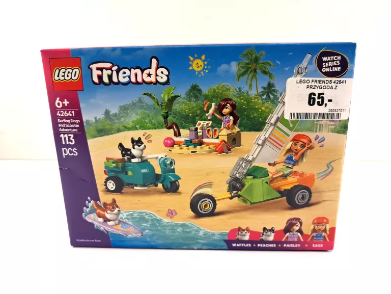 LEGO FRIENDS 42641 PRZYGODA Z SURFUJĄCYMI PSAMI