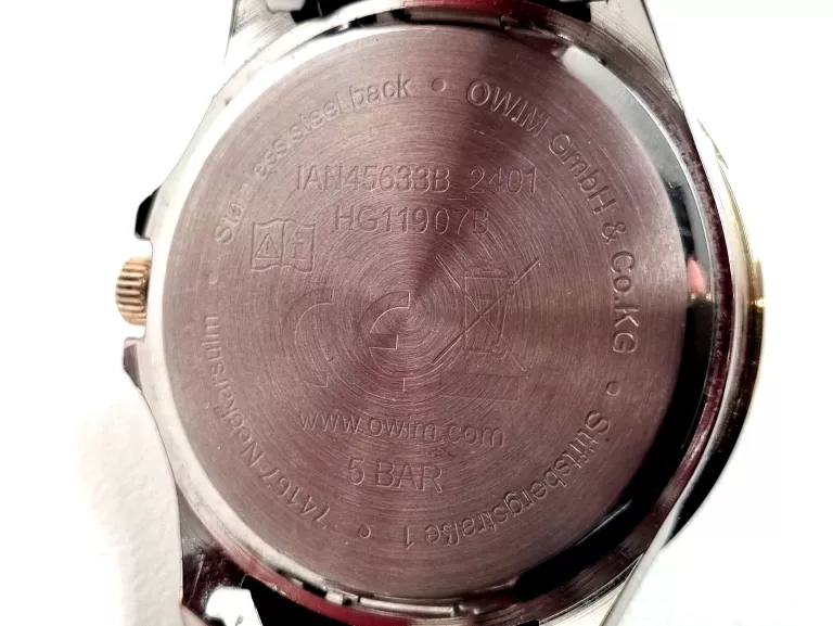 ZEGAREK MĘSKI NA BRANSOLECIE OWIM HG11907B