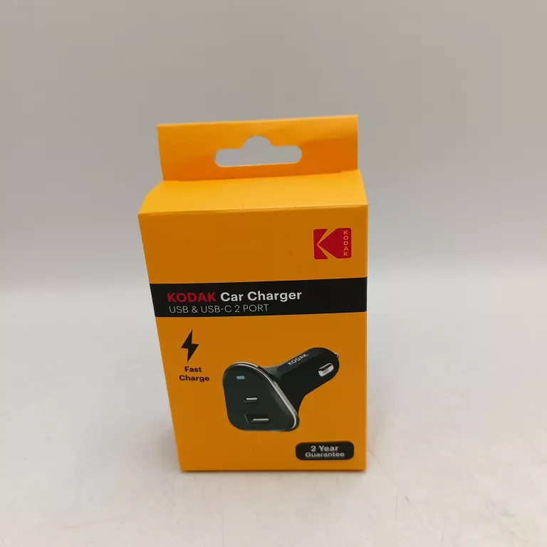 ŁADOWARKA SAMOCHODOWA KODAK USB &USB-C 30W