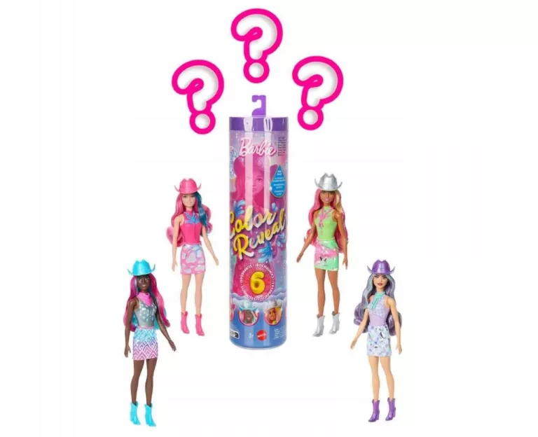 BARBIE COLOR REVEAL LALKA SERIA DISCO KOWBOJKA