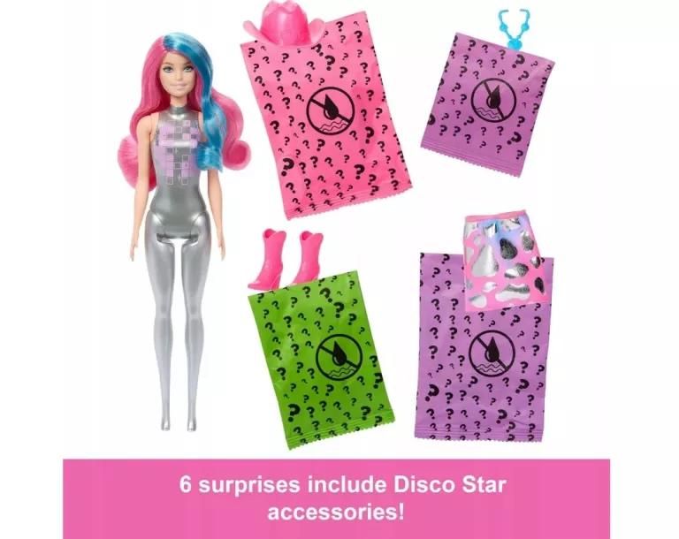 BARBIE COLOR REVEAL LALKA SERIA DISCO KOWBOJKA