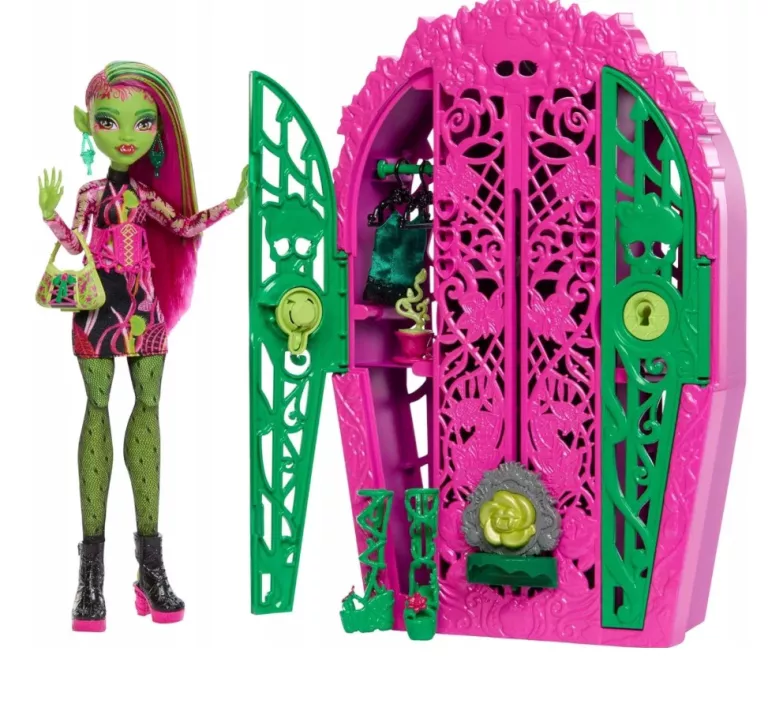 LALKA MONSTER HIGH STRASZY SEKRETY OGRODOWE ZAGADKI ZESTAW VENUS 26 CM AKC