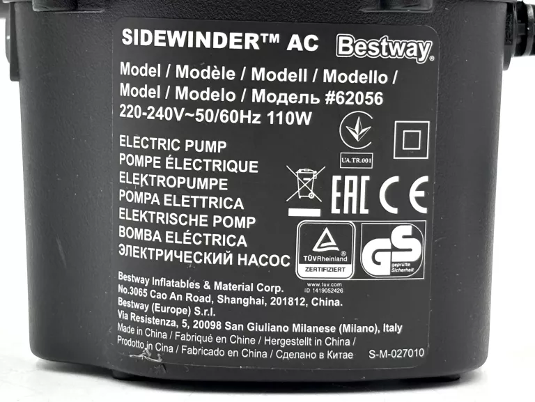 POMPKA ELEKTRYCZNA BESTWAY 62056