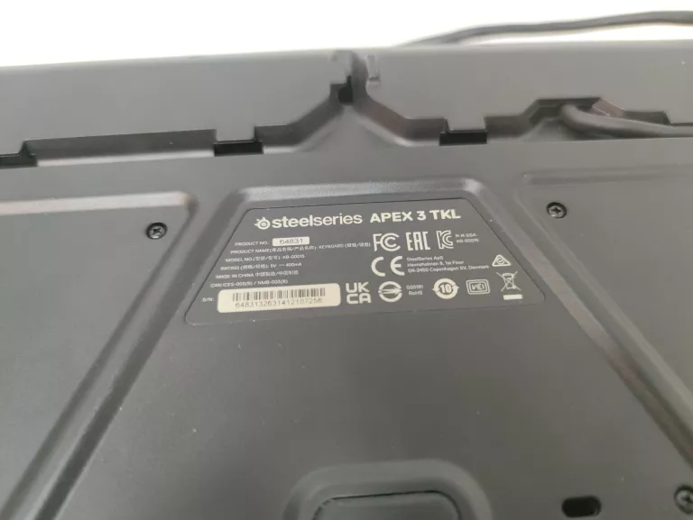 KLAWIATURA STEELSERIES APEX 3 TKL