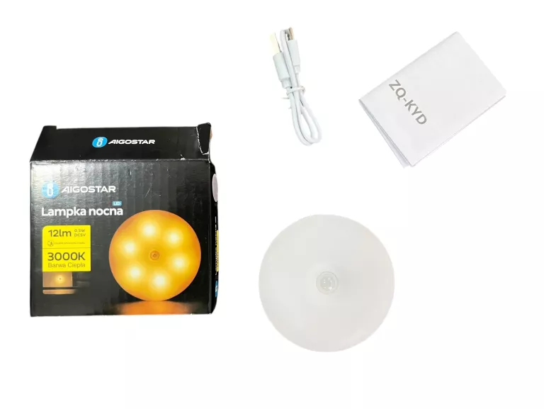 LAMPKA NOCNA AIGOSTAR 12 LM 3000K BARWA CIEPŁA