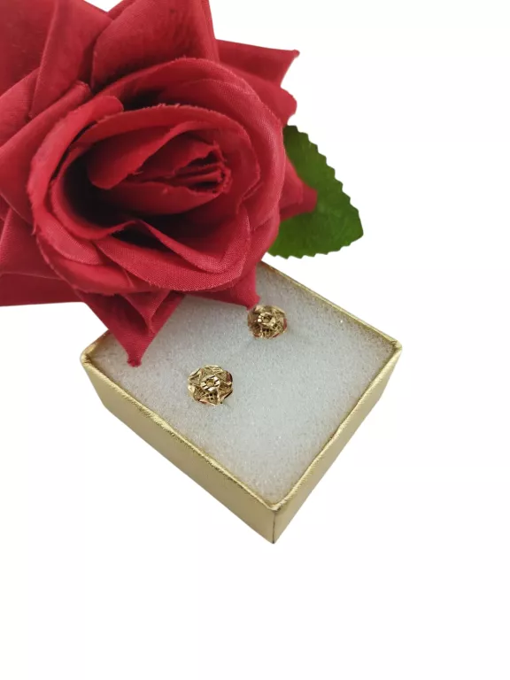 DELIKATNE ZŁOTE KOLCZYKI 14KARAT 0,96G