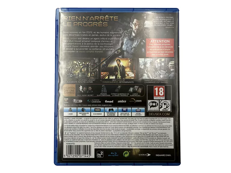 GRA NA PS4 PLAYSTATION 4 DEUS EX MANKIND DIVIDED