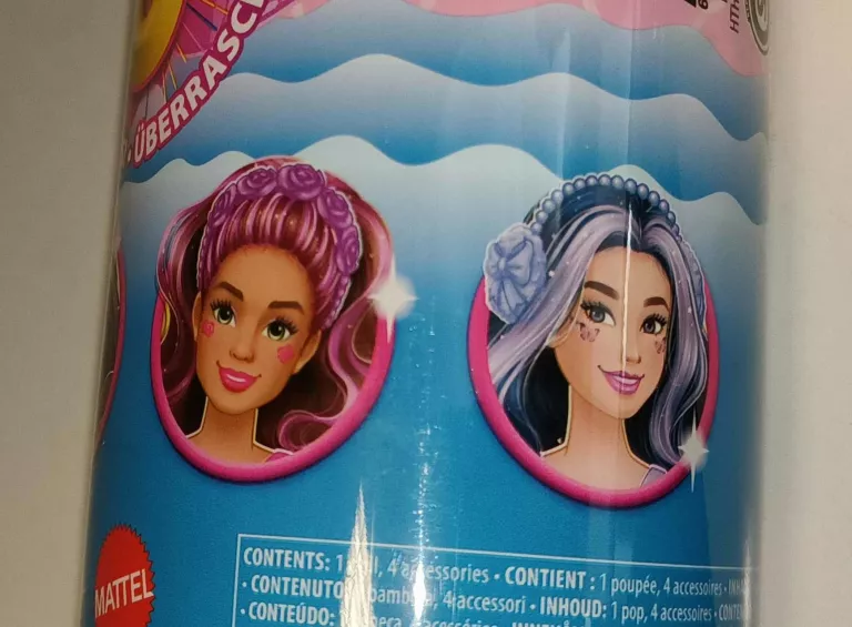 BARBIE COLOR REVEAL NIEODPAKOWANA NIESPODZIANKA 1 LALKA 4 AKCESORIA