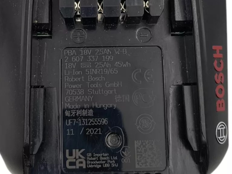 AKUMULATOR BOSCH 18V 2.5AH W-B