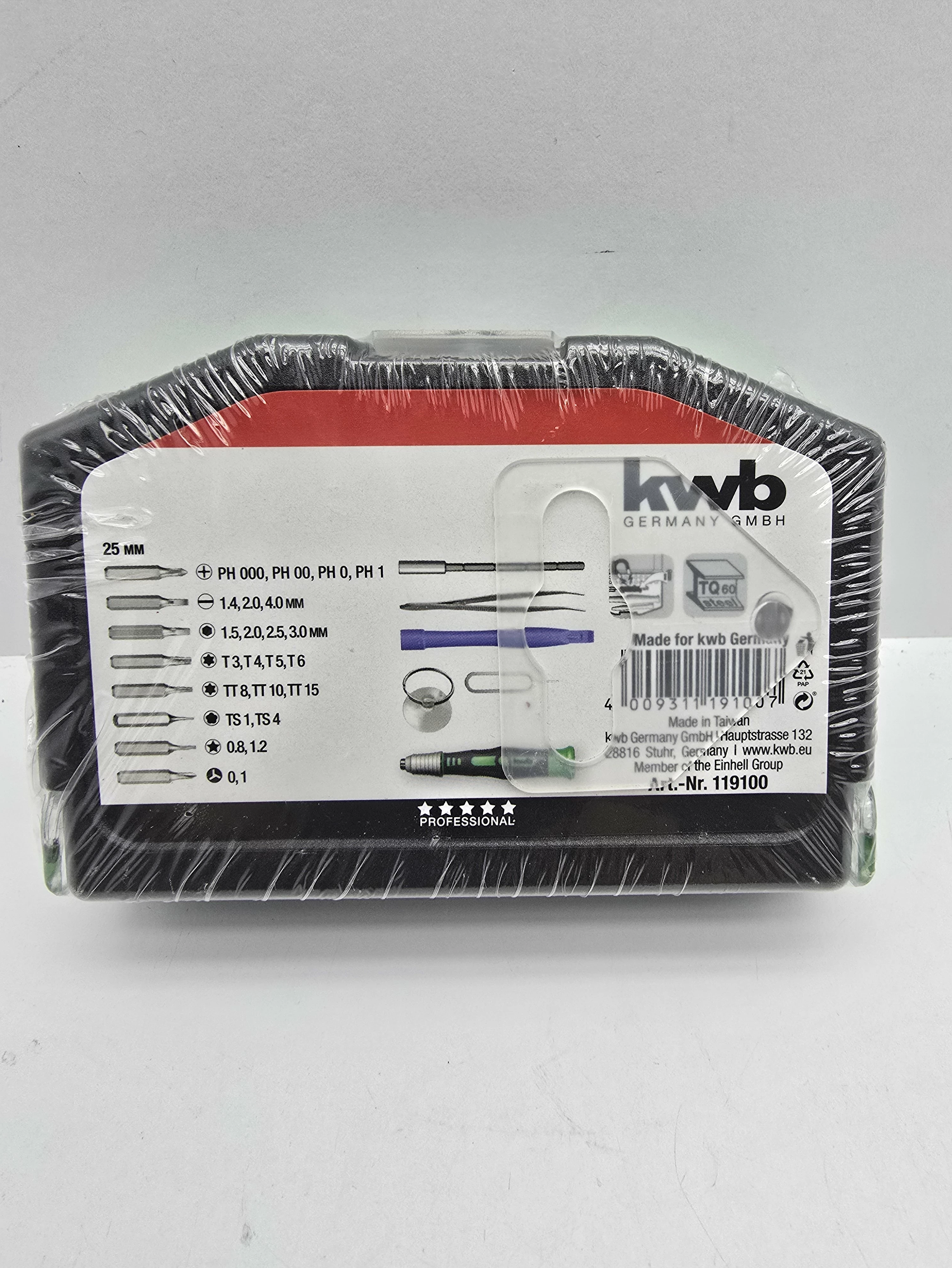 kwb-bity-do-bajtow-119100-30-czesciowy-pudelko-bitowe-zielone-ean-gtin-4009311191007