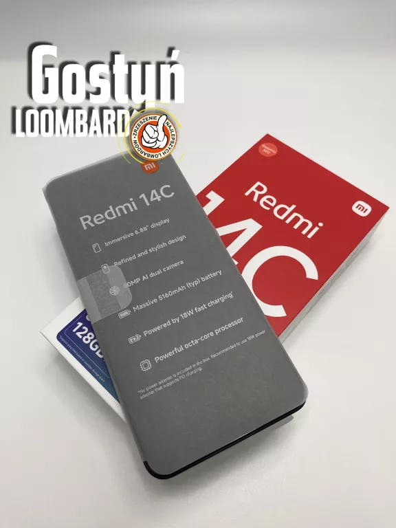 SMARTFON XIAOMI REDMI 14C 4 GB / 128 GB 4G (LTE) GWARANCJA!