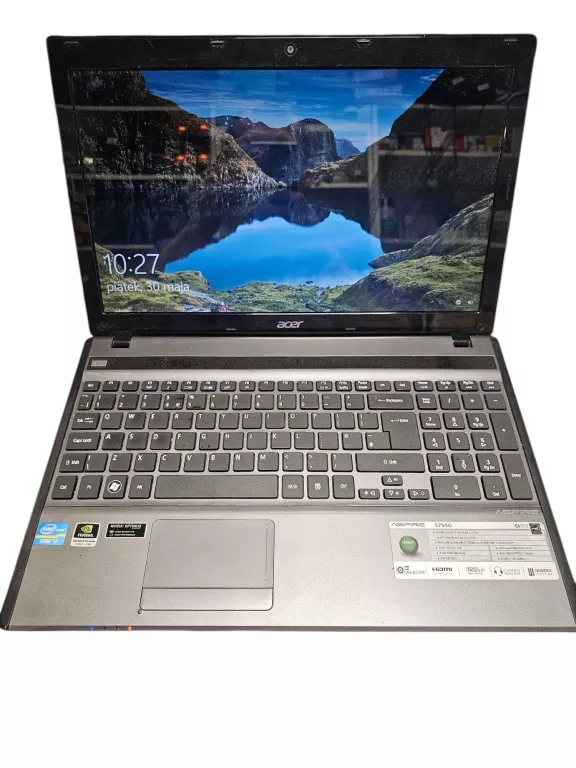 LAPTOP ACER 5755G 15,6 " INTEL CORE I7 8 GB / 256 GB SSD GT540M