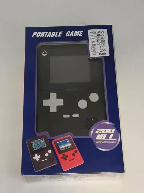 PRZENOŚNA KONSOLA 200W1 GRA PRZNOŚNA RETRO KOLORY