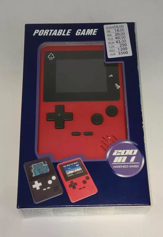 PRZENOŚNA KONSOLA 200W1 GRA PRZNOŚNA RETRO KOLORY