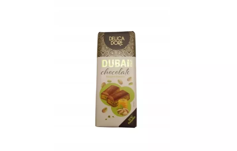 DELICADORE 140G CZEKOLADA DUBAJSKA DUBAI STYLE Z PISTACJAMI I KADAYIF