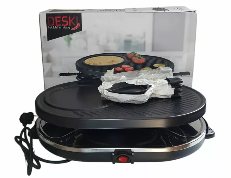 GRILL ELEKTRYCZNY DO SERWOWANIA PRZEKĄSEK DESKI RACLETTE PARTYGRILL 1200W