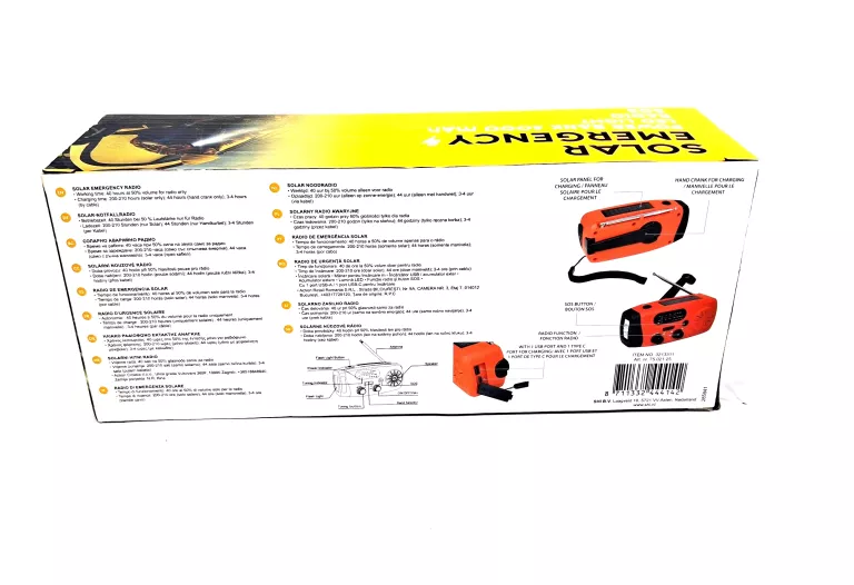 SOLARNE RADIO Z POWER BANKIEM 4000MAH