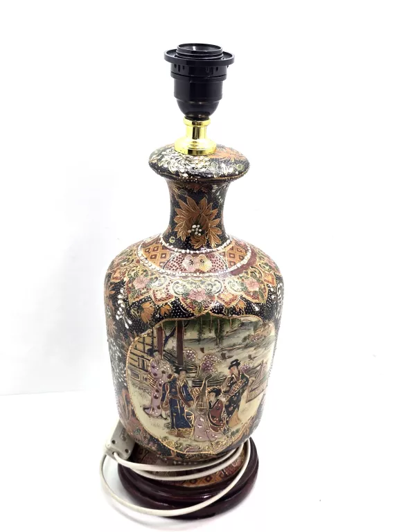 LAMPA PORCELANOWA RĘCZNIE MALOWANA CHIŃSKA