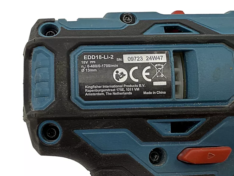 WKRĘTARKA AKU. ERBAUER EDD18-LI-2 40NM + AKU 4.0AH - GW 03.03.2027R