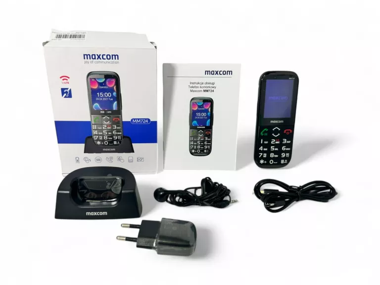 TELEFON MAXCOM MM724 | DUAL SIM | BLUETOOTH | RADIO FM | LATARKA