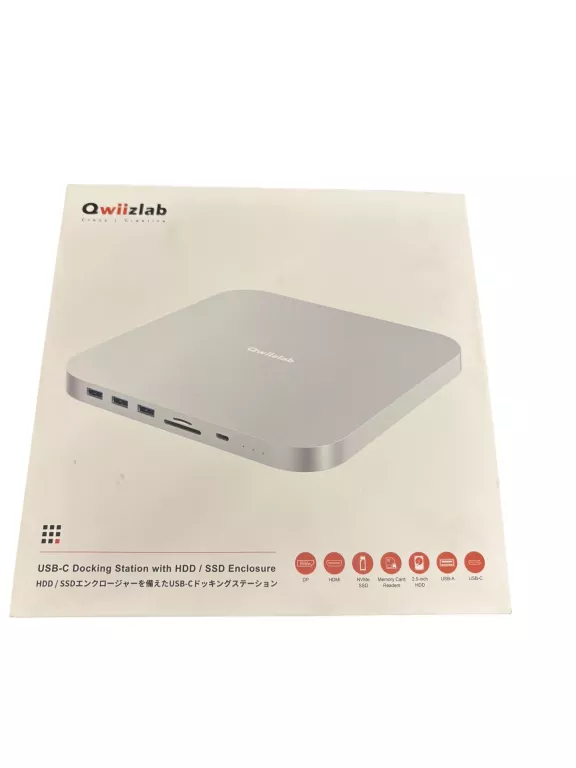 STACJA DOKUJĄCA QWIIZLAB HUB USB C HDMI SSD/HDD EXTENSION