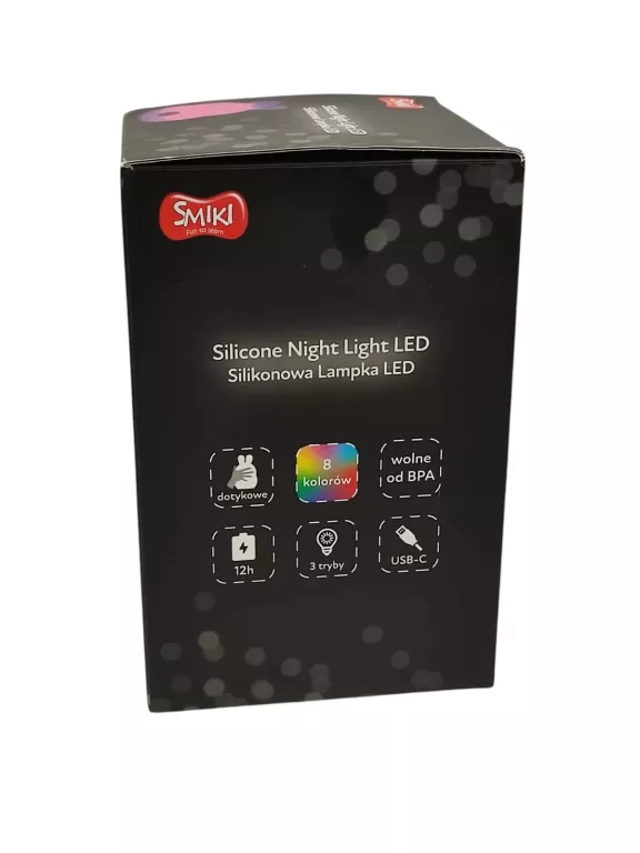 SMIKI KRÓLIK LAMPKA NOCNA SILIKONOWA LED/ ZMIENIAJĄCA KOLORY