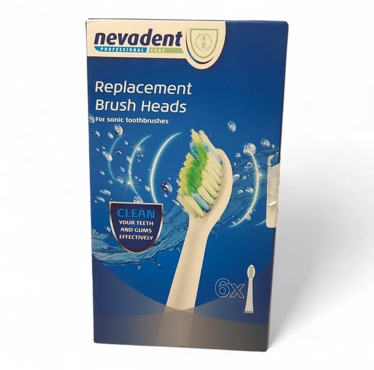 KOŃCÓWKI DO SZCZOTECZKI NEVADENT 6 SZTUK